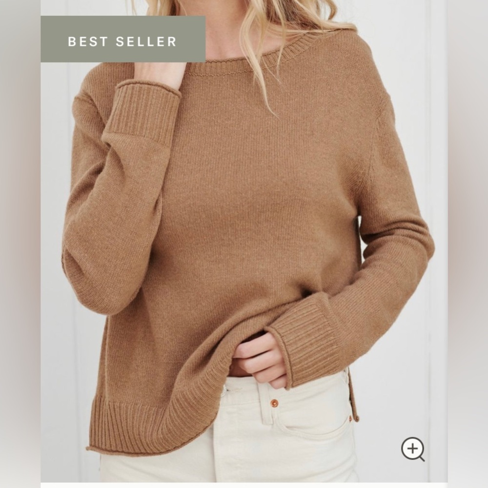 NWT Jenni Kanye Everyday Sweater in Dark Camel XS
